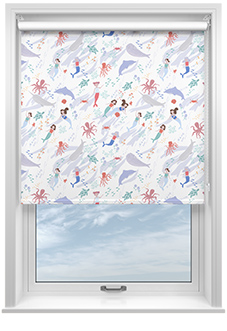 Mermaids, Ocean Blues - Roller Blind